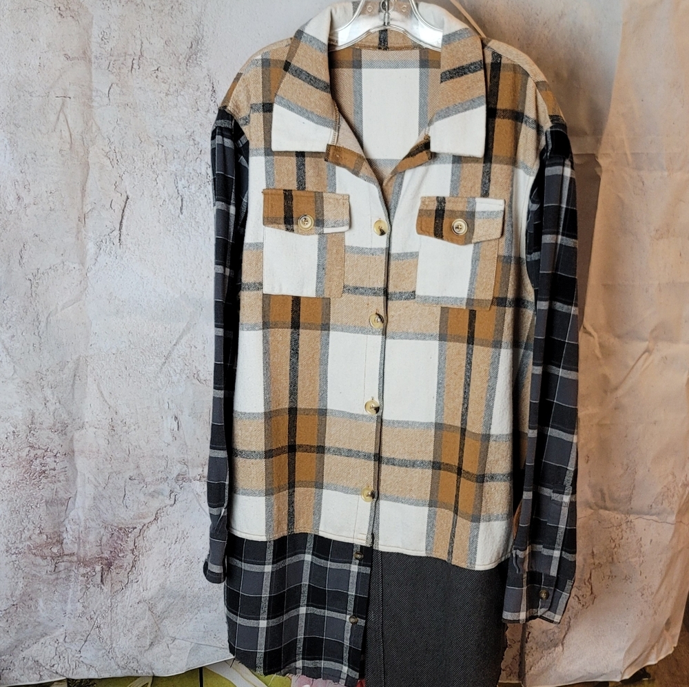 Upcycled Flannel Shacket